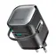 Joyroom JR-TCL02 Netzteil schwarz / 1x USB-C + 1x USB-A / integriertes USB-C-Kabel / 65 W 