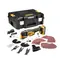 DeWalt DCS356E1T / Akku-Multischleifer mit bürstenlosem Motor und Zubehör / 18 V / 20.000 Schwingungen/min / 1 x 1,7 Ah (ohne Ladegerät)