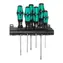 Wera 334|6 / Schraubendreher-Set mit Ständer Kraftform PLUS Lasertip + Ständer