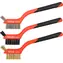 YATO Drahtbürsten-Set / Länge 180 mm / Anzahl Reihen 3 / 3-tlg
