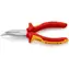 Knipex 2526160 Halbrundzange mit Klingen 160 mm / 1000 V VDE