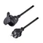 Solight Verlängerungskabel - Stecker 1 Buchse 5m schwarz / Gummi / 3 x 1,5mm2