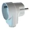 Solight Winkelstecker - mit durchgehender Steckdose - IP20 weiß