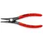Knipex 49 11 A1 Präzisions-Sicherungsringzange für Außenringe auf Wellen 140mm / 10-25mm / 1,3mm
