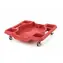 Keter Werkstatt-Werkzeugfach mit Rollen rot / 43x43x10,5cm