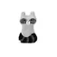 Designed by Lotte Waschbär Lirca Stoff grau 25,5 cm / Spielzeug für Hunde