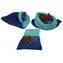 Marysa 3in1 Katzenbett blau-türkis - Größe XL