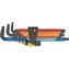 Wera 950/9 Hex- PLUS Multicolour Imperial 2 Steckschlüsselsatz / Zoll / BlackLaser / 9-tlg