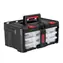 Keter Stack'N'Roll Organizer-Set, schwarz / 3 Organizer / 48,1 x 23,3 x 33,2 cm