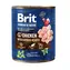 Brit Premium by Nature Huhn mit Herzen 800 g / Dose für Hunde / Huhn mit Herzen