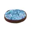 Schnüffelteppich dick mit Anti-Rutsch Blau 42cm