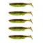 Savage Gear Gummiköder Fat Minnow T-Tail 7,5 cm 5 g Chartreuse Pumpkin 5 Stück
