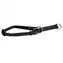 Huhubamboo Halbeinziehbares Halsband, schwarz / Hundehalsband / 30-54 cm