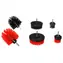 SIXTOL CAR DETAILING DRILL BRUSH 6 / Bohrerbürsten-Set für die Autoreinigung / 6-tlg 