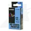 Original Casio Etikettendruckerband Casio XR-12BU1 / schwarzer Druck / blauer Hintergrund / unlaminiert / 8 m / 12 mm