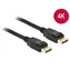 DeLock Displayport 1.2 Kabel Stecker - Stecker 3 m / 4K