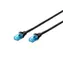 Digitus Ecoline Cable schwarz 1m / UTP / CAT 5e / AWG 26:7