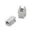 DATACOM UTP Keystone CAT6 Weiß / Dual Slim / Back Notch