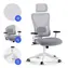 SENSE7 Tone weiß-grau / Ergonomischer Bürostuhl / Belastbarkeit 130 kg