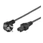 PremiumCord Netzkabel 230V zum Computer 2m IEC 320 C15 Schlitzstecker