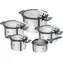 Zwilling Simplify Topfset silber-schwarz 5-teilig / Edelstahl