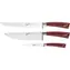 Berkel Elegance Kochmesserset rot / 3-tlg 