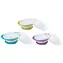 NUK Easy Learning Kinderschüssel mit 2 Deckeln und Saugnapf blau 1 Stück / BPA-frei 