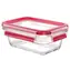 Emsa Clip&Close Glas-Lebensmittelbehälter 0,45 l rot / Sonderangebot