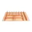 Elletipi Wood Line Sideboard für Schublade 90 cm MDF Buche