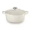 Le Creuset Signature Topf mit Deckel 20 cm beige