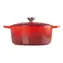 Le Creuset Signature Topf mit Deckel 22 cm rot