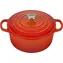 Le Creuset Signature Topf mit Deckel 22 cm orange