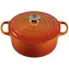 Le Creuset Signature Topf mit Deckel 24 cm orange