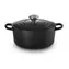 Le Creuset Signature Topf mit Deckel 24 cm schwarz