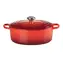 Le Creuset Signature Ovaler Topf mit Deckel 27 cm rot