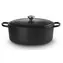 Le Creuset Signature Ovaler Topf mit Deckel 35 cm schwarz