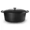 Le Creuset Signature Ovaler Topf mit Deckel 40 cm schwarz