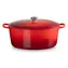 Le Creuset Signature Ovaler Topf mit Deckel 40 cm rot