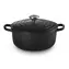 Le Creuset Signature Topf mit Deckel 20 cm schwarz