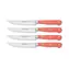 Wüsthof Steakmesser-Set, 4-teilig, Classic Colour, 12 cm, Peach , gerade Klinge 