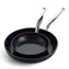 GreenPan Set aus 2 antihaftbeschichteten Keramikpfannen Barcelona Pro 20 cm + 28 cm schwarz