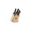 Zwilling Gourmet Block mit Messern / Block & 4X Messer & Stahl / Nachverkauf