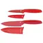 WMF Touch Messerset 2-teilig rot / 1x Kochmesser 13 cm / 1x Universalmesser 9 cm / Klingenschutz