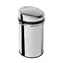 iQtech Exclusive 30 l silber / kontaktloser Abfalleimer / rund / Maße 30,5x58cm / Edelstahl|Kunststoff / Stromversorgung 4X AA