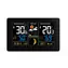 Solight TE81 schwarz / Wetterstation / extra großes Farb-LCD / Temperatur / Luftfeuchtigkeit / Druck / RCC / USB-Aufladung