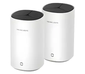Mercusys Halo E85X (2er-Pack) / Wi-Fi 6 Mesh-System AX3000 / Dualband / 2,4 GHz 574 Mbit/s / 5 GHz 2402 Mbit/s