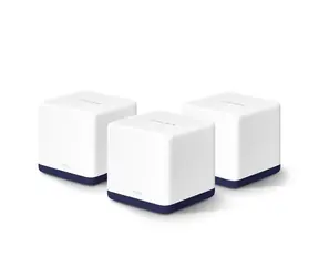 Mercusys Halo H50G (3 Stück) / WLAN-Mesh-System AC1900 / Dualband / 2,4 GHz - 600 Mbit/s / 5 GHz - 1300 Mbit/s / 3x GLAN