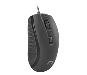 Natec Hoopoe 2 schwarz / Kabelgebundene optische Maus / 1600 DPI / USB-A / 4 Tasten
