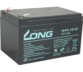 Long WPL12-12 / Blei-Säure-Batterie / AGM / 12 V / 12 Ah / F2 / LongLife 9 Jahre