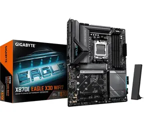 GIGABYTE X870E EAGLE X3D WIFI7 / Mainboard / AMD X870E / DDR5 / SATA III RAID / USB / 5GLAN / M.2 / sc.AM5 / ATX